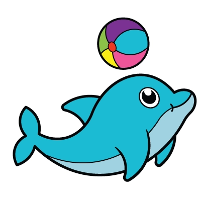 Coloring explanations easy dolphin coloring page