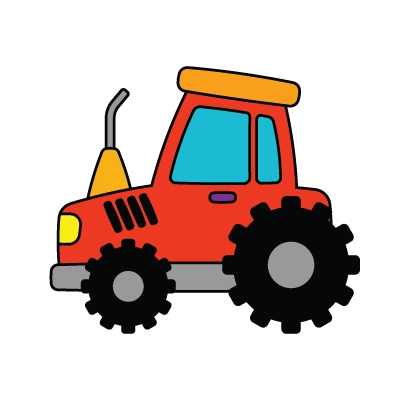Coloring explanations printable tractor coloring activity for kids