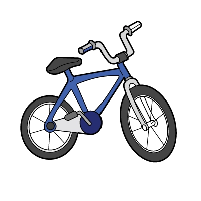 Explications du coloriage coloriage vélo facile pour enfants : à imprimer gratuitement