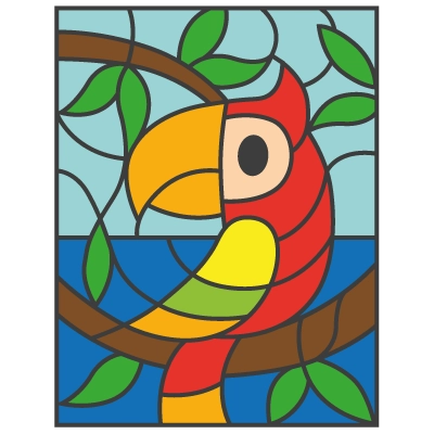 Explicații pentru colorat colorare magică papagal de personalizat – cifre de la 1 la 10