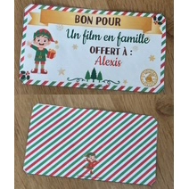 Explicações de desenho vale-presente de natal personalizável para imprimir – elfo de natal