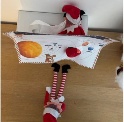 Forklaringer om fargelegging planetariet … gjenoppfunnet av en rampete julenisse!