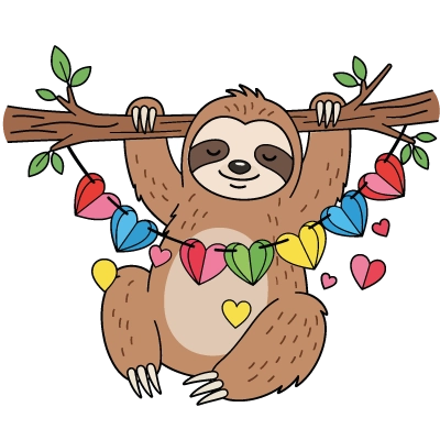 Erklärungen zur Malvorlage faulenzer auf einem ast ausmalen – kostenloses und anpassbares tierbild