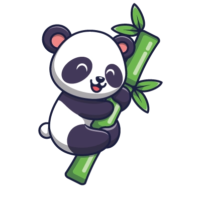 Explications du coloriage coloriage panda kawaii avec bambou et prénom personnalisable – dessin animal mignon à imprimer