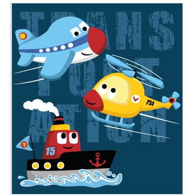 Explications du coloriage coloriage véhicules transport avion hélicoptère bateau avec prénom personnalisable