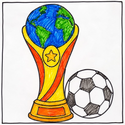 Explications du coloriage coloriage coupe du monde de football à imprimer gratuitement
