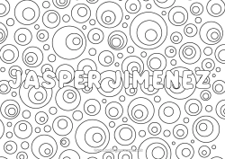 Anpassbare Malvorlage Mandala Dekorierter Name Getränk Soda Zentangle Limonade Champagner Dekorativer Hintergrund