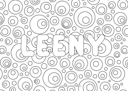 Tilpassbar fargeleggingssiden Mandala Dekorert navn Drikke Brus Zentangle Limonade Champagne Dekorativ bakgrunn