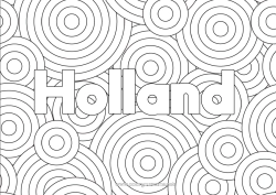 Pagina da colorare personalizzabile Nome decorato Colorazioni complesse Sfondo decorativo Cerchio, rotondo