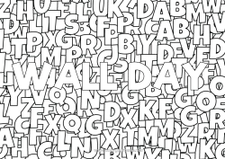 Página de desenho personalizável Atividades para Crianças Nome decorado Alfabeto Fundo decorativo