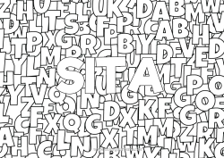 Coloriage personnalisable Activités enfants Nom décoré Alphabet Fond décoratif