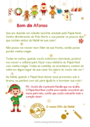 Customizable coloring page Christmas elves Christmas Letters from prankster elves Elf Arrival Letter For a single Christmas elf