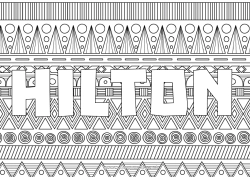 Colorear personalizable México Zentangle África Formas geométricas Fondo decorativo