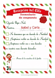 Página de desenho personalizável Elfo de Natal Cartas de duendes travessos Carta de Chegada do Duende Um único duende travesso Vários duendes travessos
