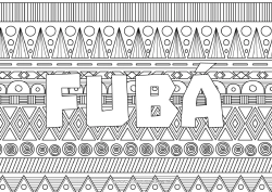 Colorear personalizable México Zentangle África Formas geométricas Fondo decorativo