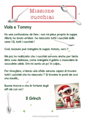 Coloriage personnalisable Lutins de Noël Mission du lutin de Noël