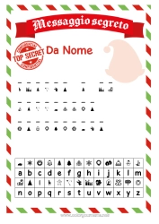 Página de desenho personalizável Elfo de Natal Missão do Elfo de Natal Cartas de duendes travessos Atividades para Crianças Ideias Travessas para Duendes de Natal Mensagem codificada