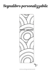 Página de desenho personalizável Primavera Ovos de Páscoa Páscoa Marcador de Página Zentangle Formas geométricas