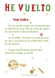 Colorear personalizable Elfos de navidad Cartas de elfos bromistas Carta de Llegada del Elfo Un solo duende travieso