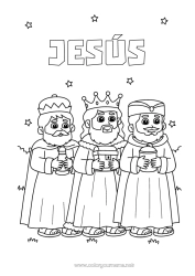 Kolorowanka personalizowalna Epifania Królowie magowie