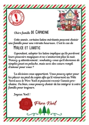 Coloriage personnalisable Lutins de Noël Lettres de lutins farceurs Lettre de départ, aurevoir lutin Adoption définitive d'un lutin farceur