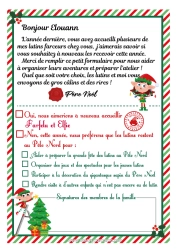 Colorear personalizable Cartas de elfos bromistas Carta de Llegada del Elfo