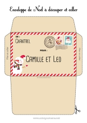 Anpassbare Malvorlage Weihnachten Brief an den Weihnachtsmann Umschlag Bedruckbare Umschläge Reise des Weihnachtselfen Weihnachtsumschlag Umschlag für den Weihnachtswichtelbrief