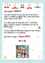 Anpassbare Malvorlage Weihnachtself Elfenstreiche-Briefe Elf Abschiedsbrief