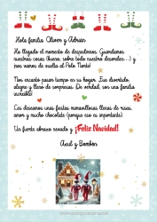 Pagina da colorare personalizzabile Elfo di Natale Lettere di elfi scherzosi Lettera di Partenza dell'Elf
