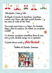 Pagina da colorare personalizzabile Elfo di Natale Lettere di elfi scherzosi Lettera di Partenza dell'Elf