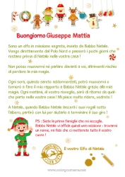 Pagina da colorare personalizzabile Elfo di Natale Natale Lettere di elfi scherzosi Lettera di Arrivo degli Elfi Un solo folletto burlone