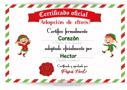 Coloriage personnalisable Lutins de Noël Lettres de lutins farceurs Adoption définitive d'un lutin farceur Papiers d’identité de Lutin Farceur