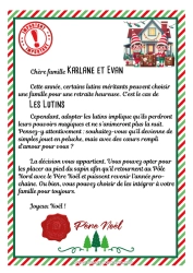 Coloriage personnalisable Lutins de Noël Lettres de lutins farceurs Lettre de départ, aurevoir lutin Adoption définitive d'un lutin farceur