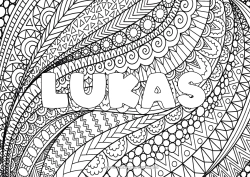 Colorear personalizable Calma y zen Arte Mandala Nombre decorado Zentangle