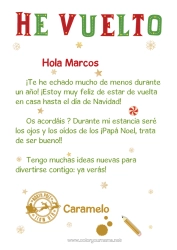 Customizable coloring page Christmas elves Letters from prankster elves Elf Arrival Letter For a single Christmas elf