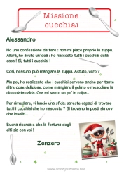 Colorear personalizable Elfos de navidad Misión del Elfo de Navidad