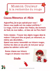 Colorear personalizable Misión del Elfo de Navidad Actividades para niños Buscar y encontrar