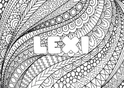 Colorear personalizable Calma y zen Arte Mandala Nombre decorado Zentangle