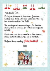 Página de desenho personalizável Elfo de Natal Cartas de duendes travessos Carta de Despedida do Elfo