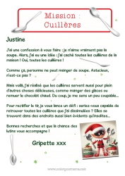 Coloriage personnalisable Lutins de Noël Mission du lutin de Noël