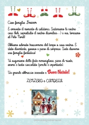Página de desenho personalizável Elfo de Natal Cartas de duendes travessos Carta de Despedida do Elfo