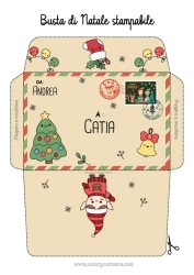 Página de desenho personalizável Árvore de Natal Elfo de Natal Natal Cartas de duendes travessos Envelope Envelope para imprimir Viagem do Elfo de Natal Envelope de Natal Envelope para correspondência do duende de Natal