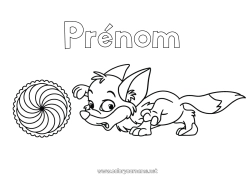 Colorear personalizable Zorro Actividades para niños Animales Epifanía Carnaval Cuento de hadas Kolobok Animales del bosque Torta de los reyes Cuentos para Niños