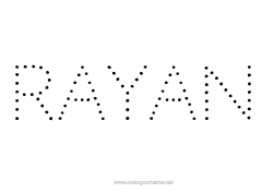 Página de desenho personalizável Atividades para Crianças Ligando os Pontos Nome decorado Alfabeto