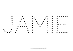 Página de desenho personalizável Atividades para Crianças Ligando os Pontos Nome decorado Alfabeto