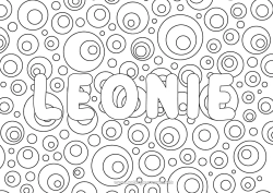 Colorear personalizable Mandala Nombre decorado Bebidas Soda Zentangle Limonada Champán Fondo decorativo