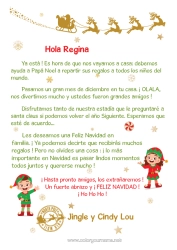 Anpassbare Malvorlage Weihnachtself Elfenstreiche-Briefe Elf Abschiedsbrief