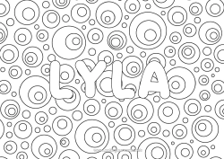 Pagina da colorare personalizzabile Mandala Nome decorato Bevanda Soda Zentangle Limonata Champagne Sfondo decorativo