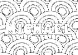 Colorear personalizable Nombre decorado Huevos de Pascua Zentangle Huevo