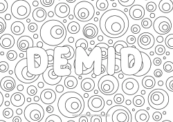 Página de desenho personalizável Mandala Nome decorado Bebida Refrigerante Zentangle Limão Champanhe Fundo decorativo